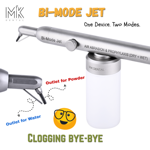 Bi-Mode Jet: Air Abrasion & Prophylaxis Handpiece (Dry + Wet) – MIK ...